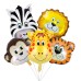 HiFulerr Safari Animals Heads Party Balloons - Fun, Themed Balloons for Jungle and Safari Parties