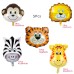 HiFulerr Safari Animals Heads Party Balloons - Fun, Themed Balloons for Jungle and Safari Parties